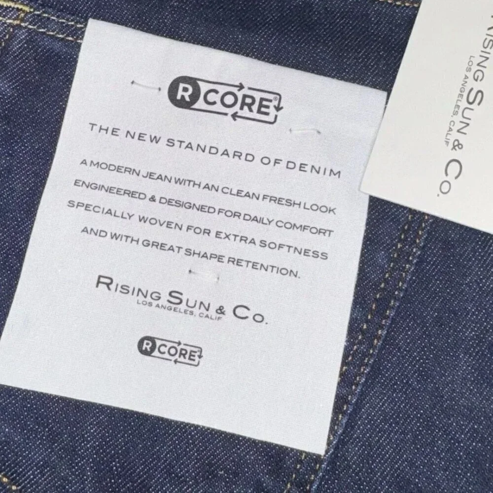 Rising Sun & Co Mens Repreve Slim Fit RCore Jeans 29x34 Light Blue Denim NEW